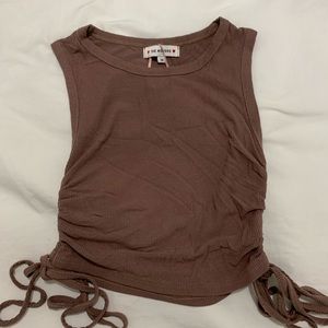 The Moods Cinched Crop Top Size M